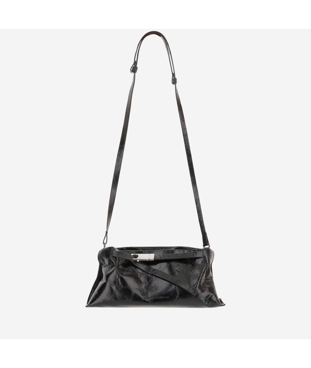 BENEDETTA BRUZZICHES Черная кожаная сумка через плечо, фото 5