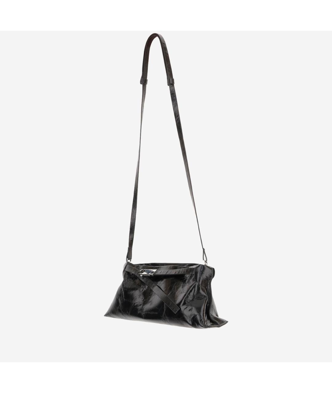 BENEDETTA BRUZZICHES Черная кожаная сумка через плечо, фото 2