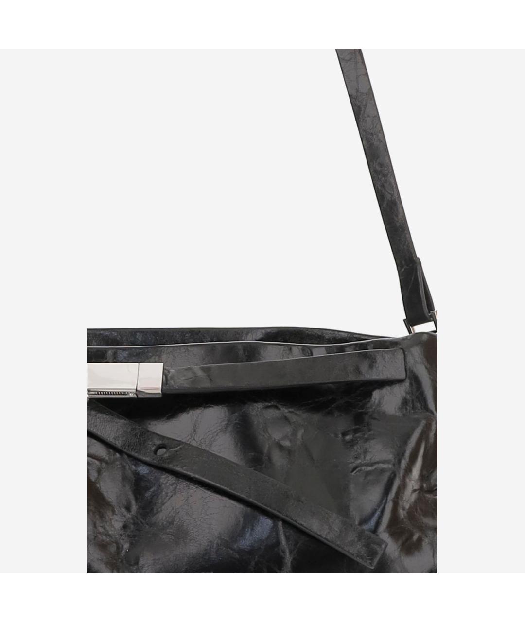 BENEDETTA BRUZZICHES Черная кожаная сумка через плечо, фото 4
