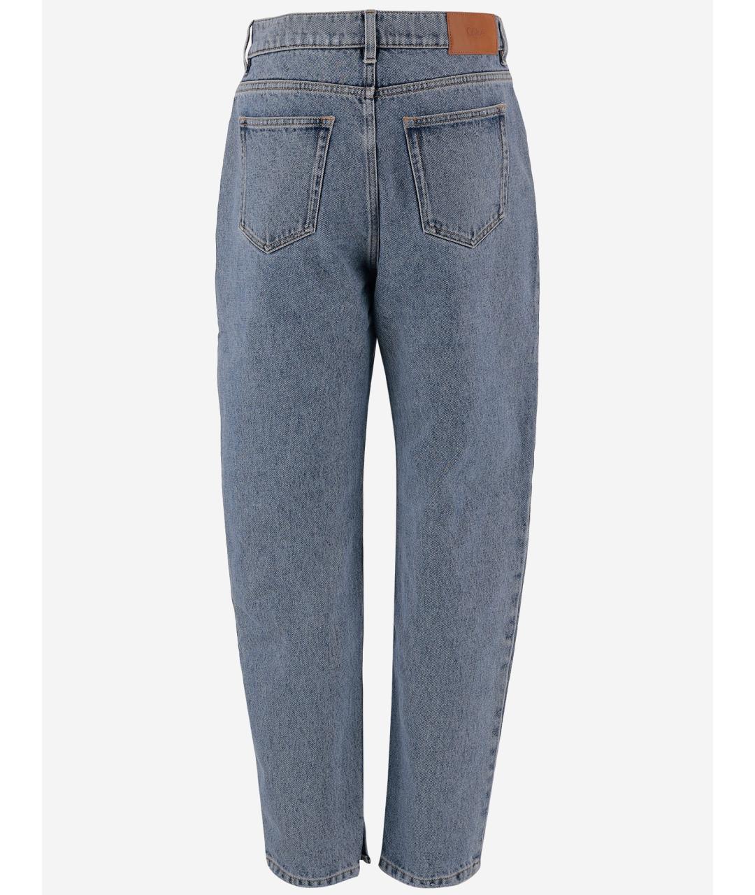 CHLOE Синие хлопковые прямые джинсы, фото 2