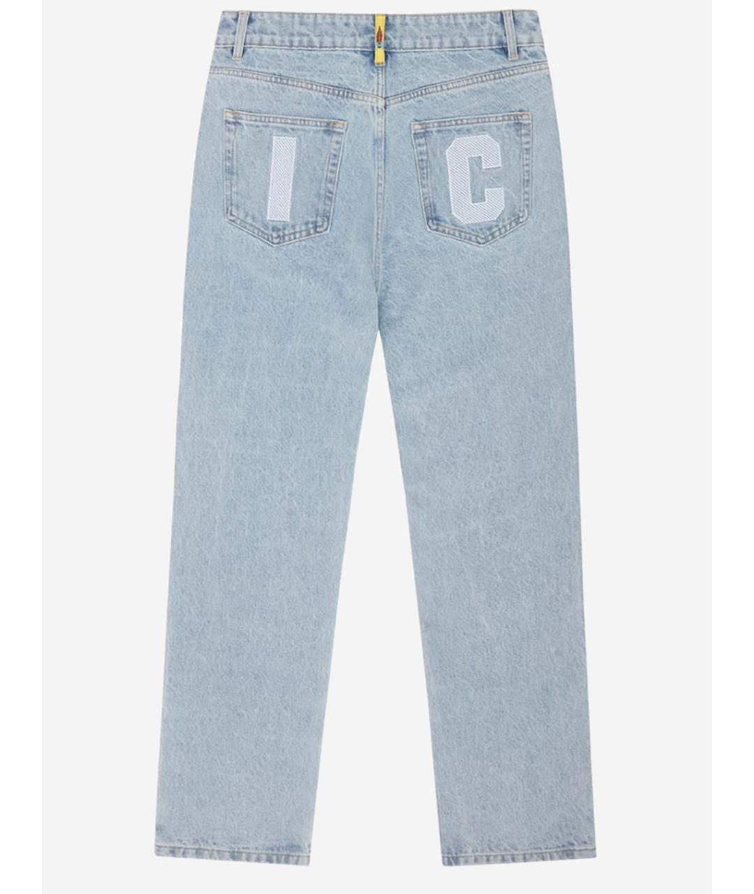 icecream Голубые хлопковые прямые джинсы, фото 2
