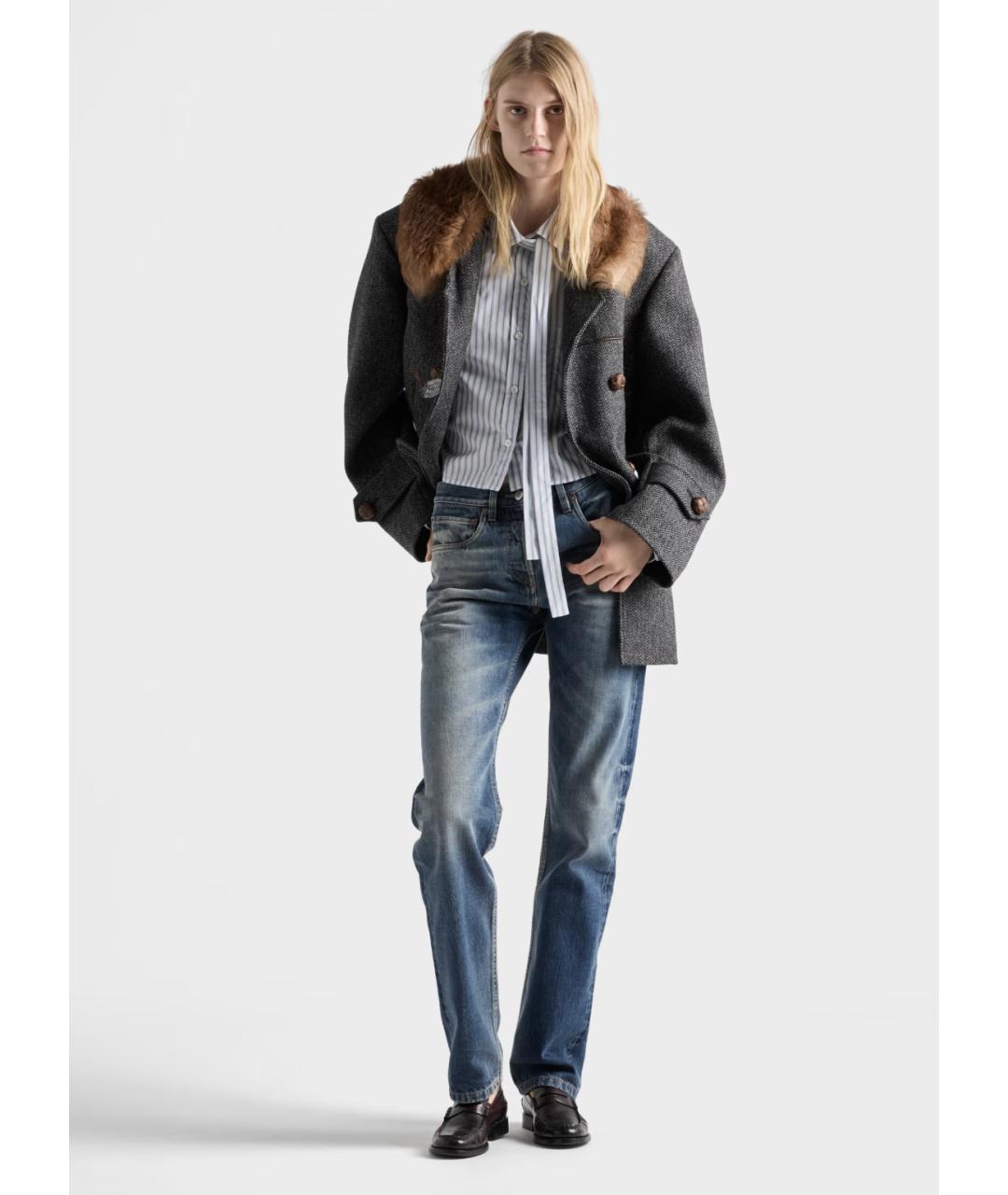 PRADA Синяя хлопковая рубашка, фото 2