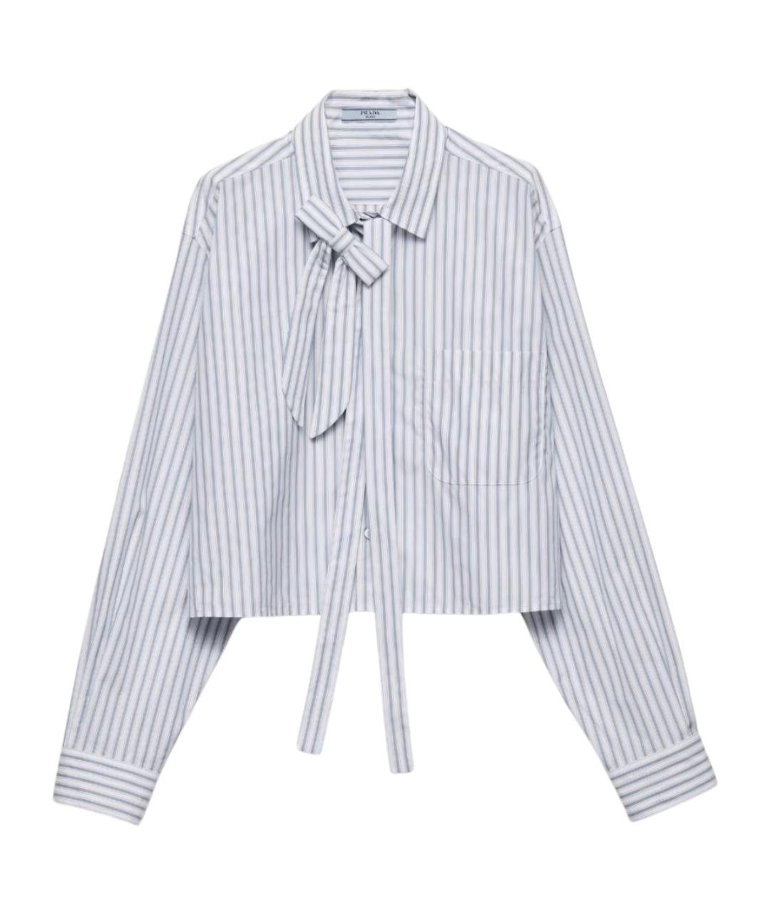 PRADA Синяя хлопковая рубашка, фото 1