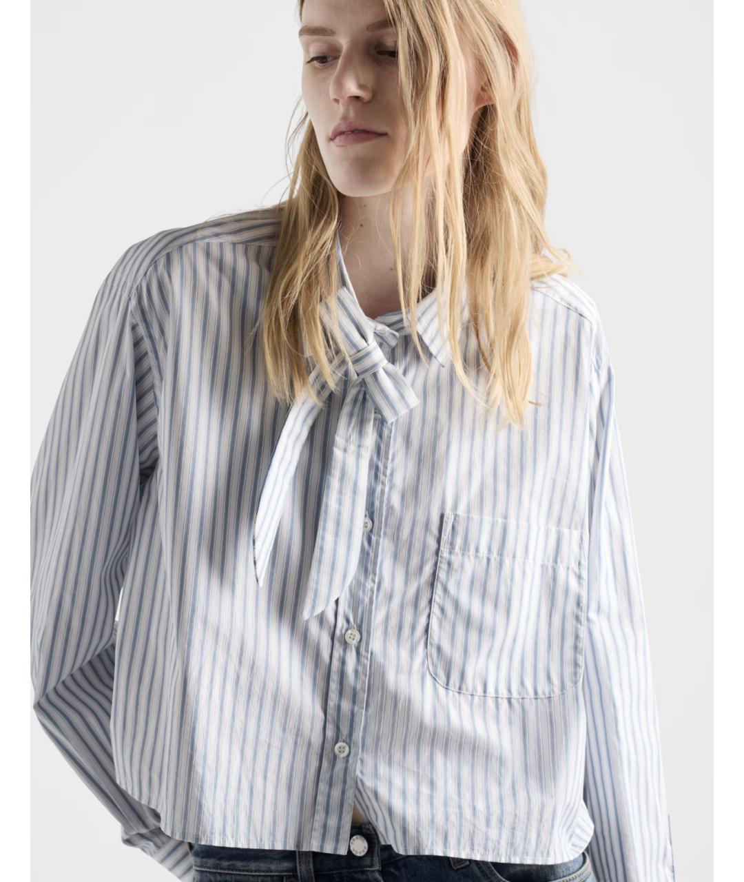 PRADA Синяя хлопковая рубашка, фото 3