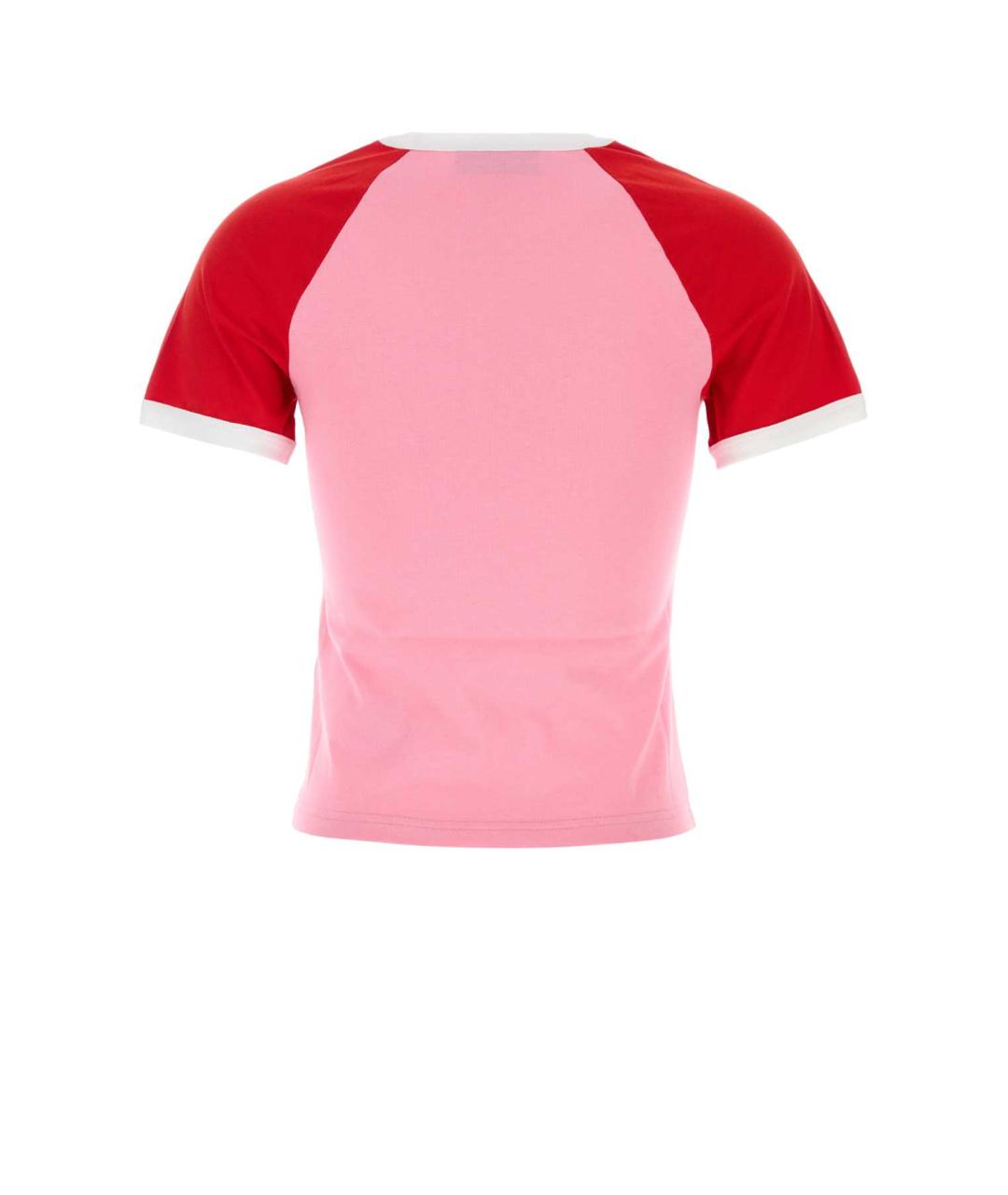 GUCCI Розовая хлопковая футболка, фото 2