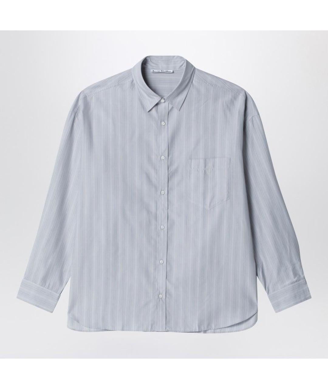 ACNE STUDIOS Серая хлопковая кэжуал рубашка, фото 3