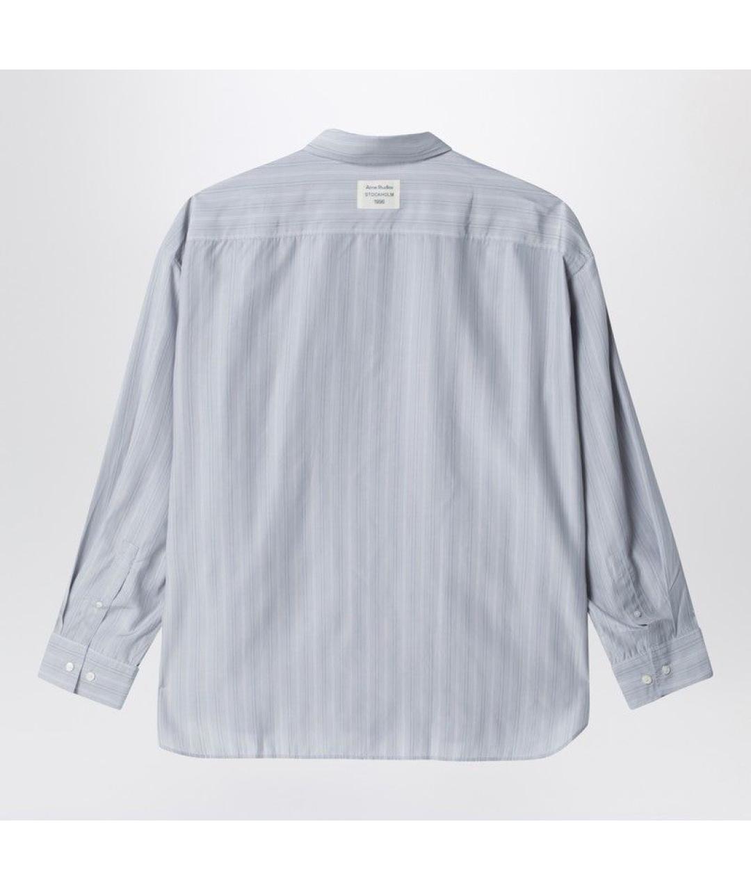 ACNE STUDIOS Серая хлопковая кэжуал рубашка, фото 2