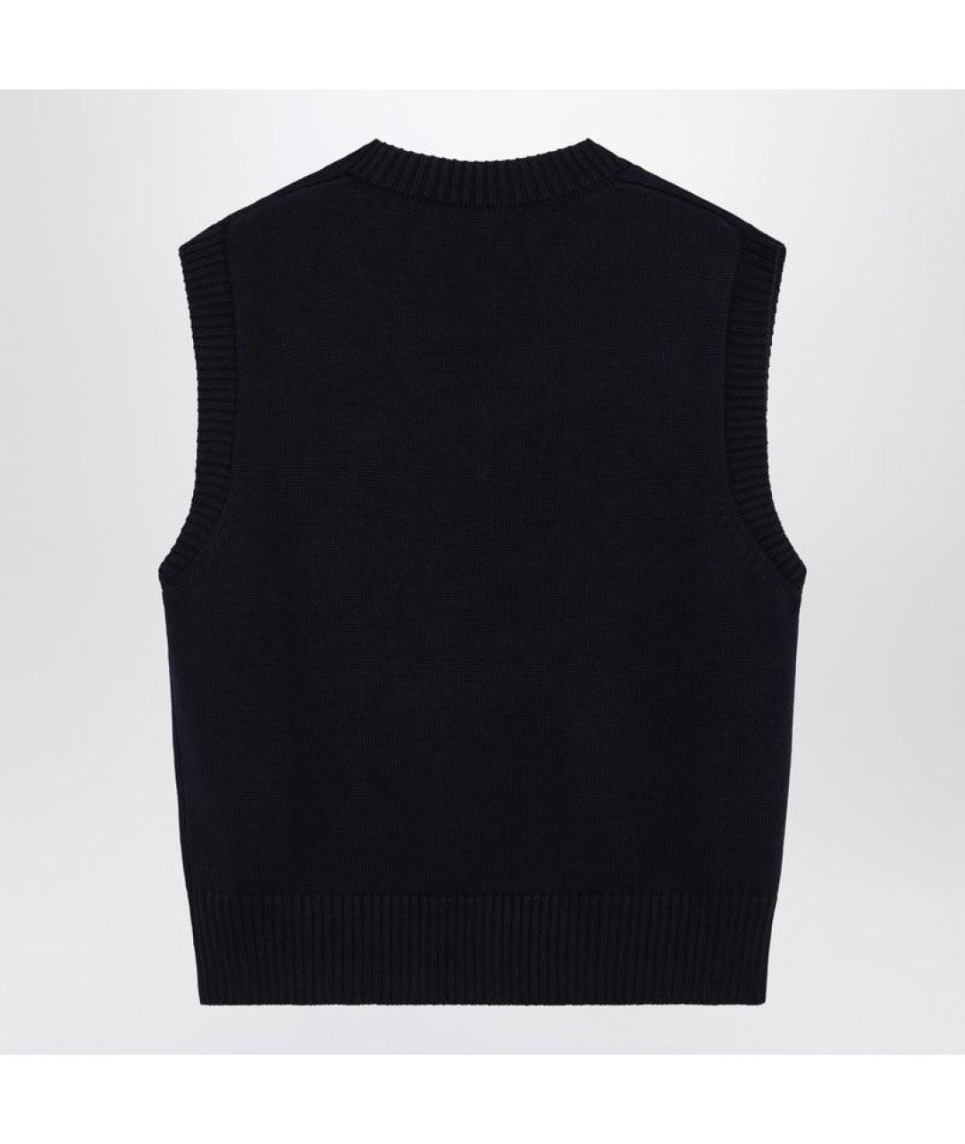 Ami Paris Синяя шерстяная жилетка, фото 2