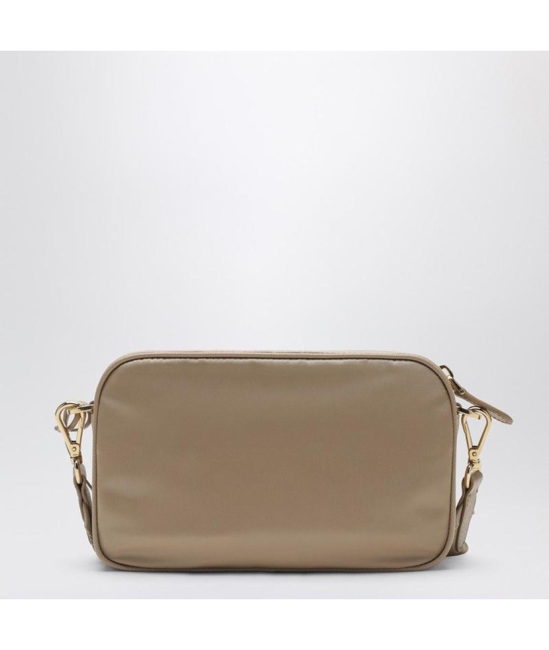PRADA Бежевая тканевая сумка через плечо, фото 2