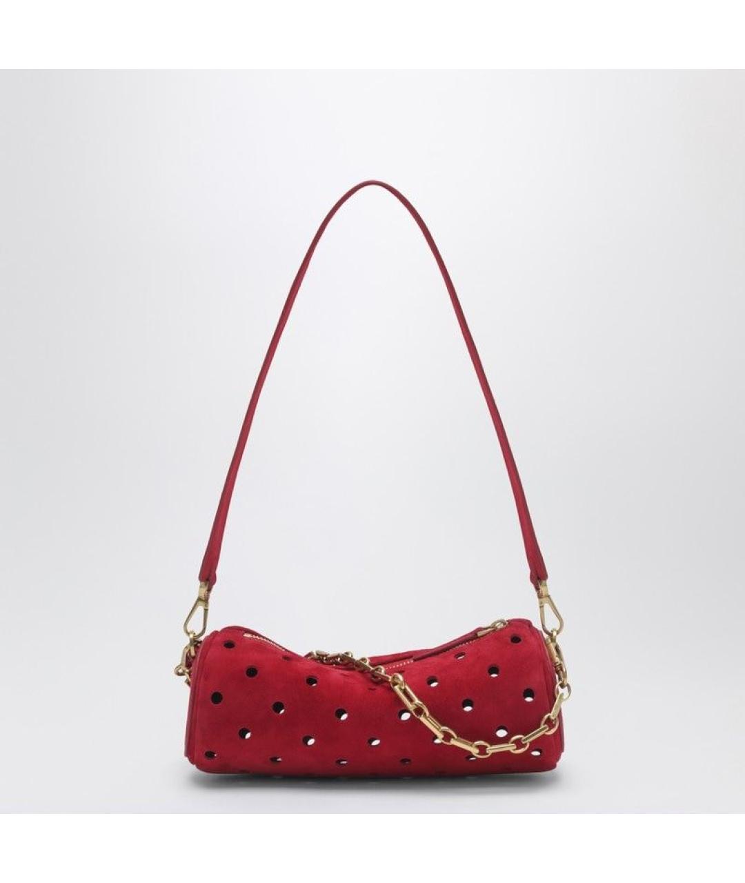 MANU ATELIER Красная кожаная сумка через плечо, фото 2