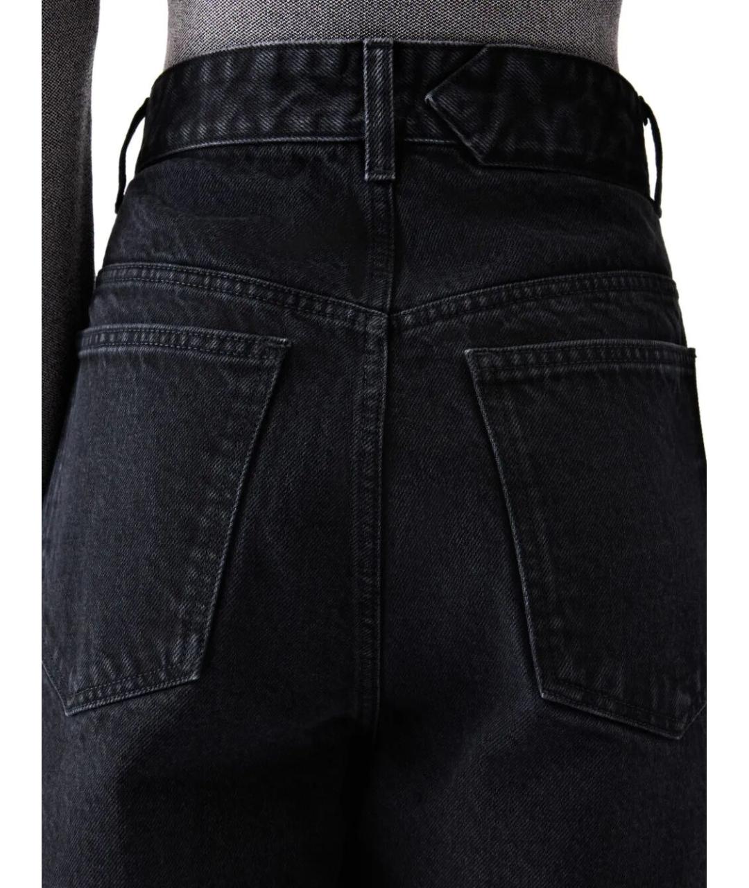 JACQUEMUS Черные хлопковые прямые джинсы, фото 5