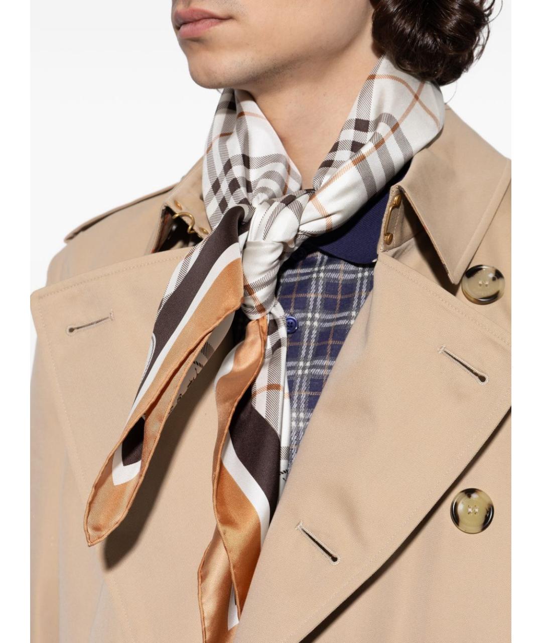 BURBERRY Мульти шелковый платок, фото 5