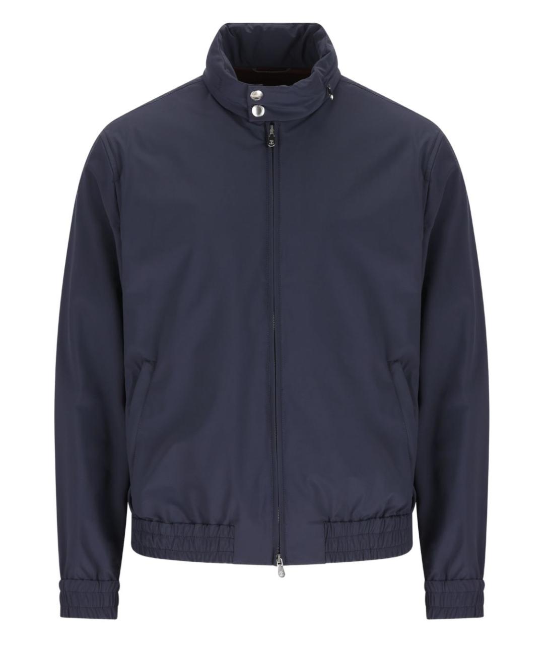 BRUNELLO CUCINELLI Темно-синяя синтетическая куртка, фото 1