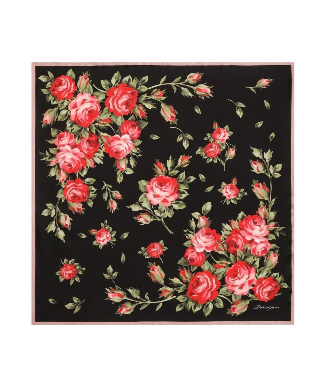 DOLCE&GABBANA Мульти шелковый платок, фото 1