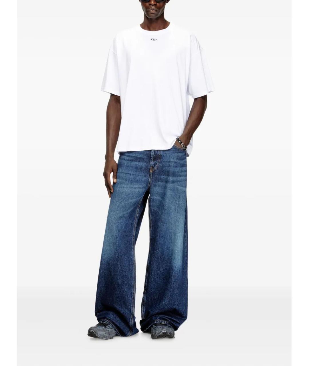 DIESEL Белая хлопковая футболка, фото 2