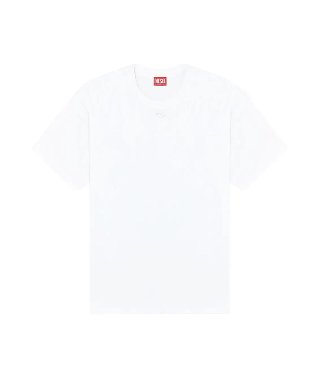 DIESEL Белая хлопковая футболка, фото 1