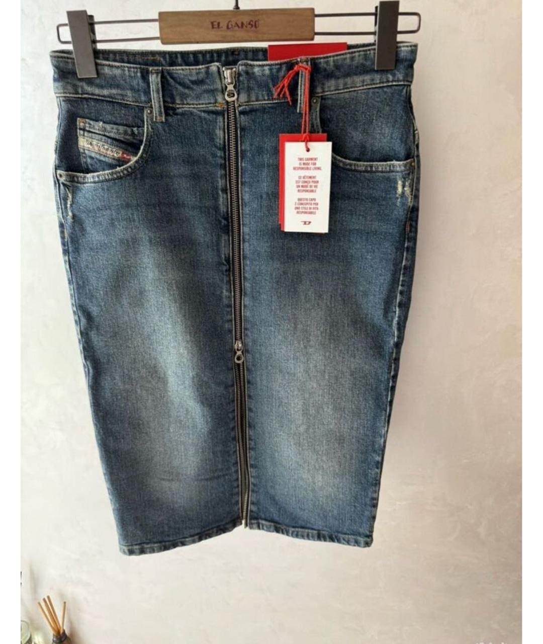 DIESEL Деним юбка миди, фото 5