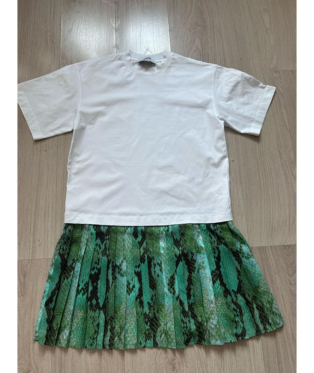 MSGM Мульти хлопковое повседневное платье, фото 8