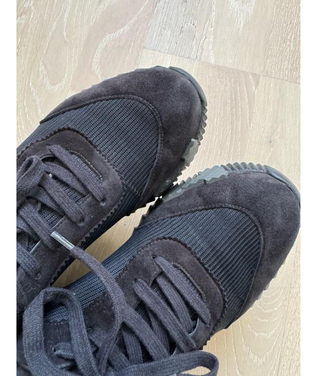 HERMES Черные низкие кроссовки / кеды, фото 7