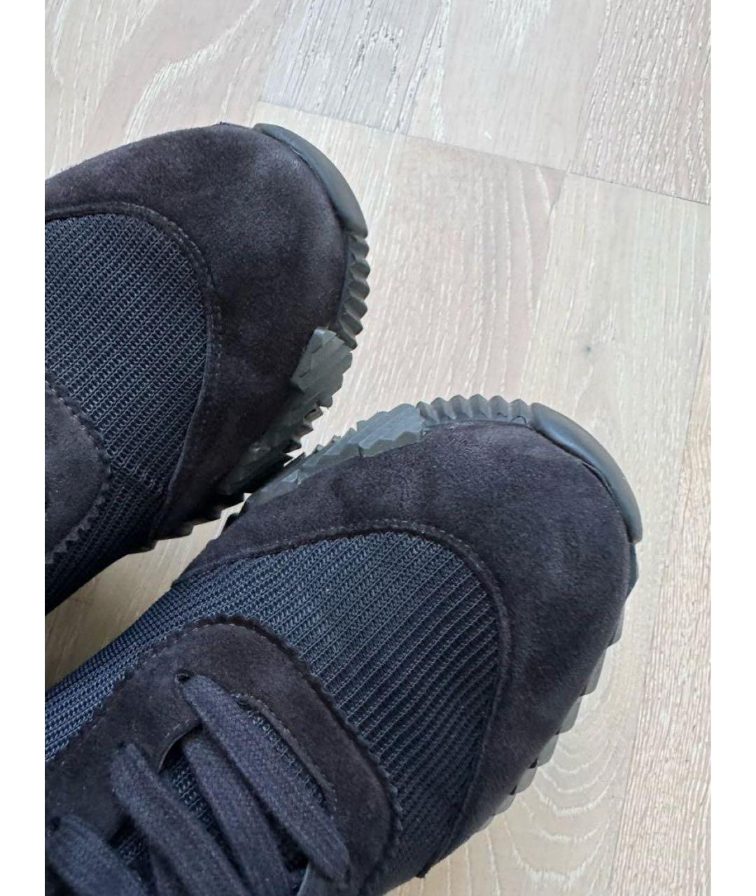 HERMES Черные низкие кроссовки / кеды, фото 6