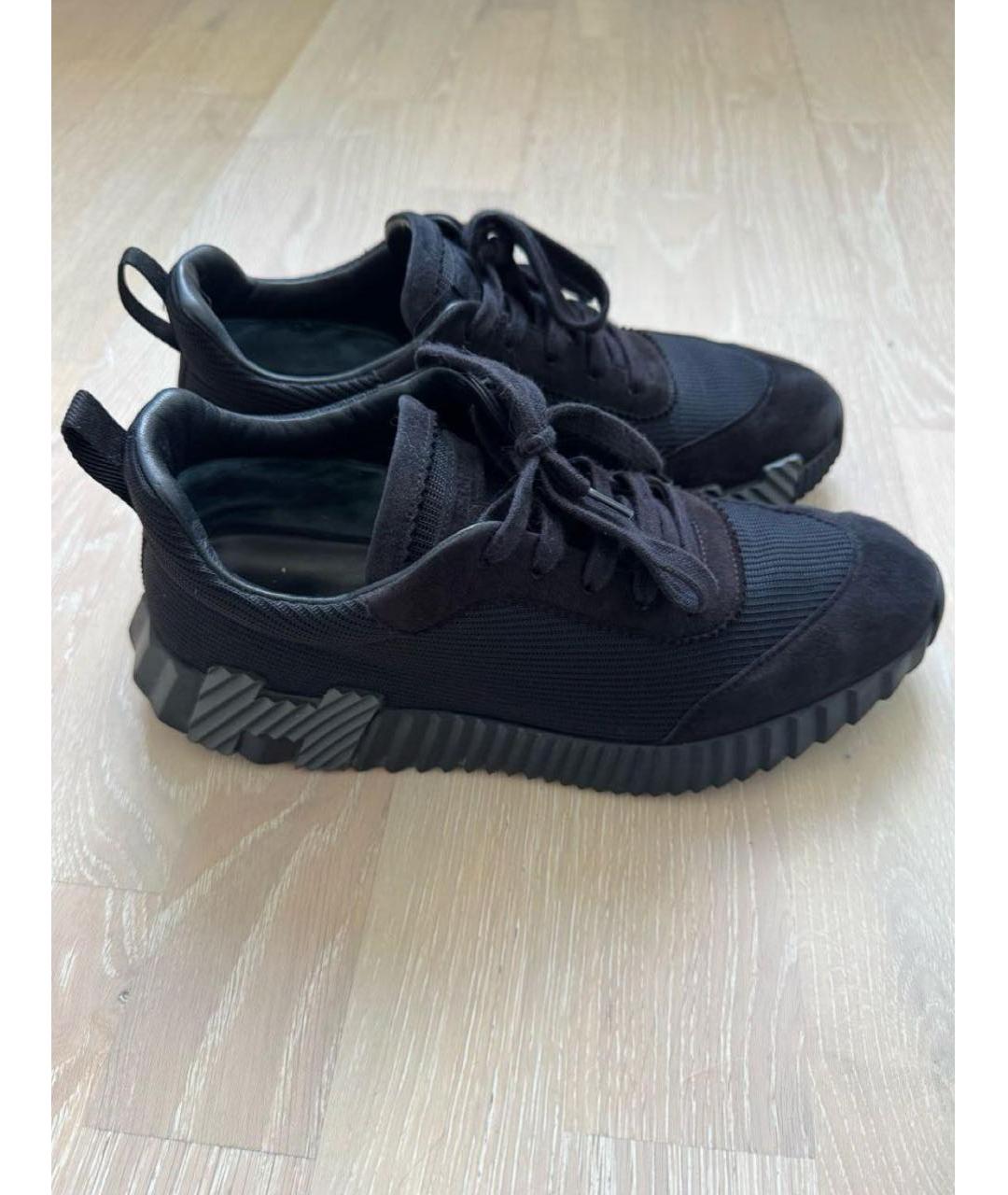 HERMES Черные низкие кроссовки / кеды, фото 2