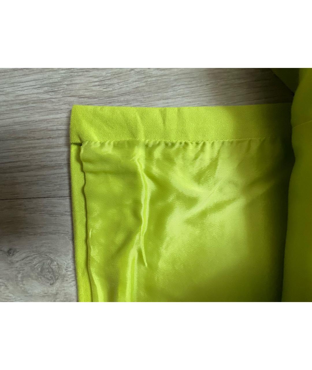 VERSACE Зеленая хлопковая юбка миди, фото 7
