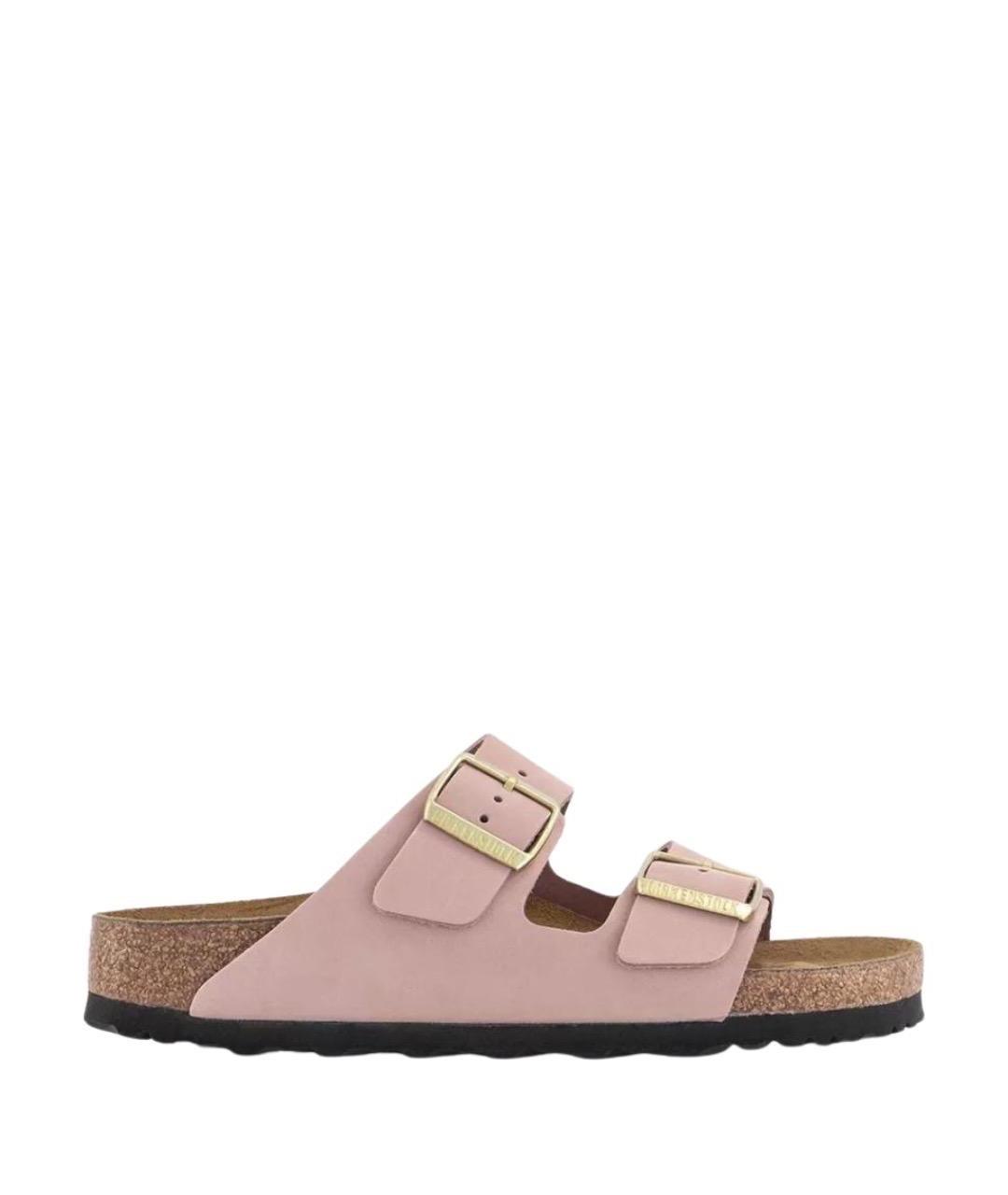 BIRKENSTOCK Розовые замшевые сандалии, фото 1