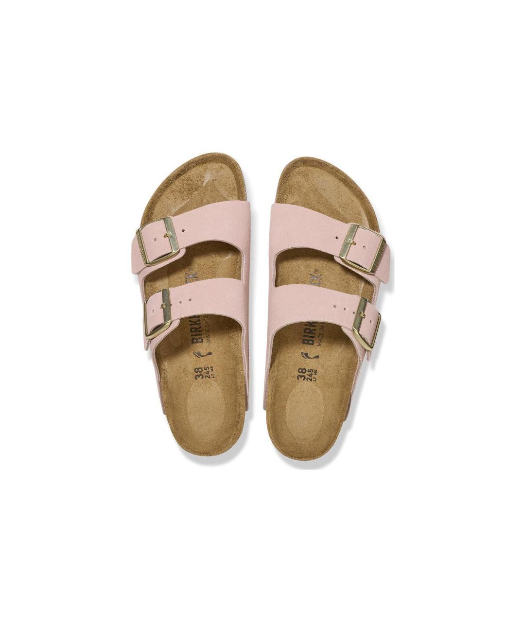 BIRKENSTOCK Розовые замшевые сандалии, фото 4