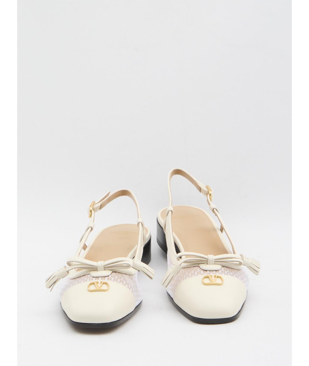 VALENTINO Белые кожаные балетки, фото 5