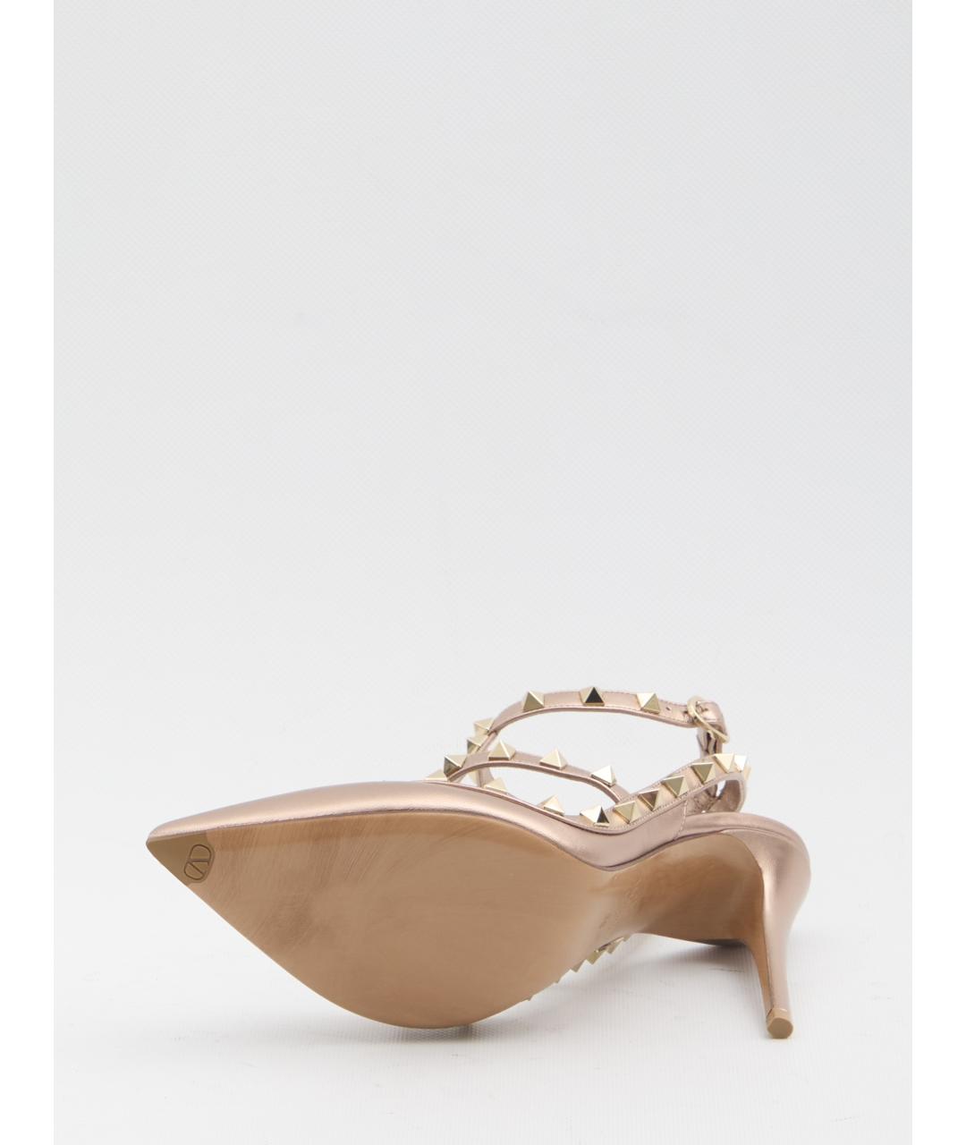 VALENTINO Розовые кожаные туфли, фото 3