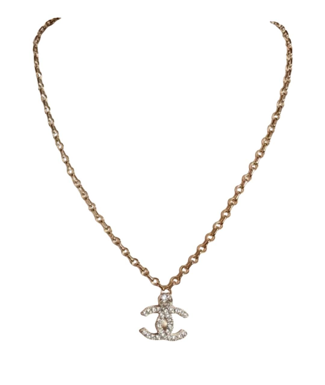 CHANEL Золотая металлическая подвеска, фото 1