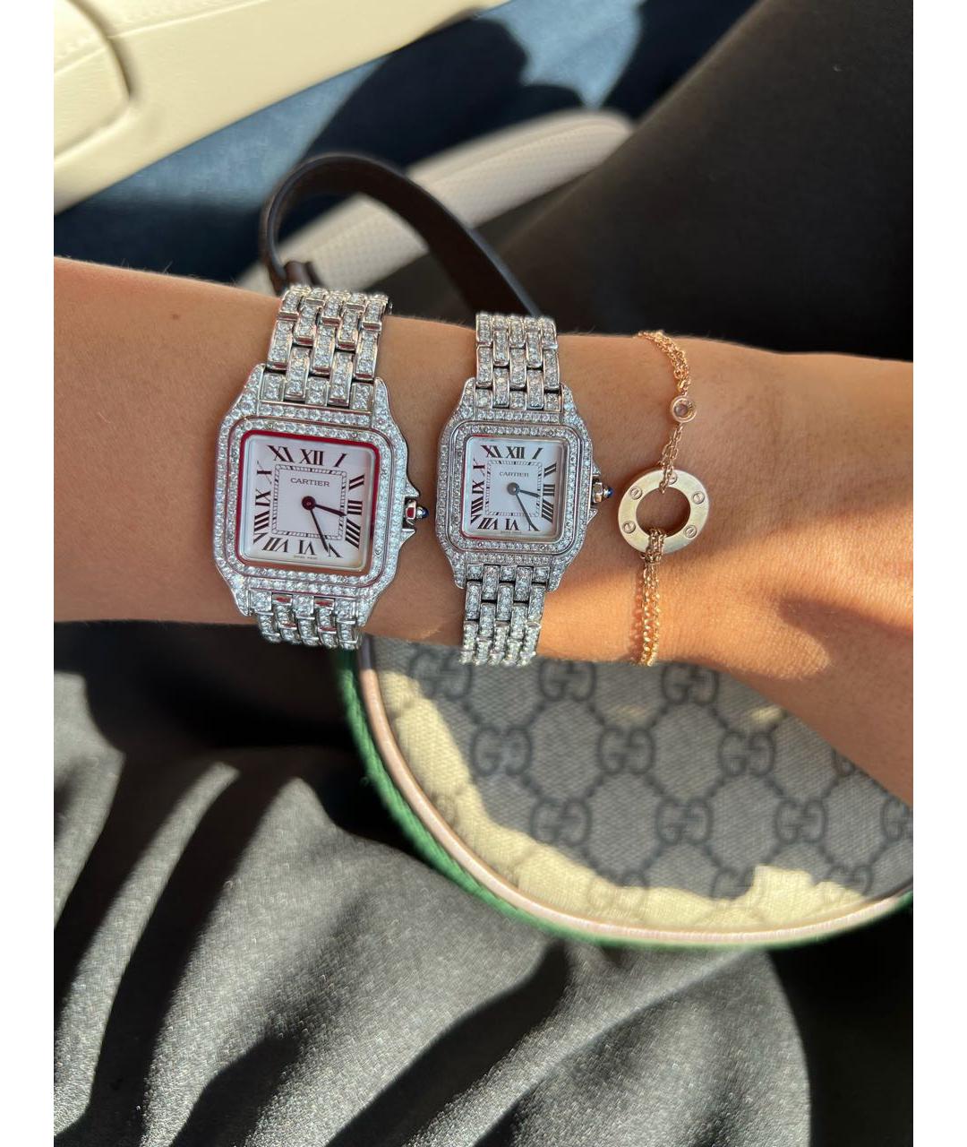 CARTIER Серые металлические часы, фото 7