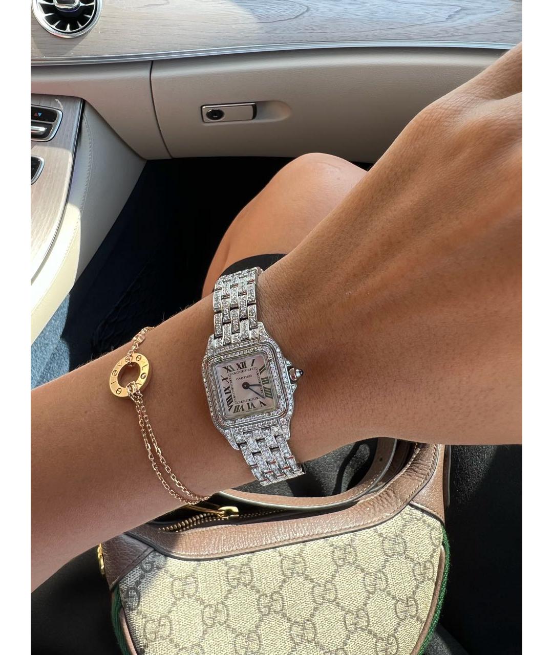 CARTIER Серые металлические часы, фото 3
