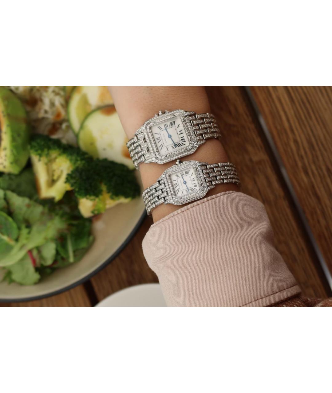 CARTIER Серые металлические часы, фото 6