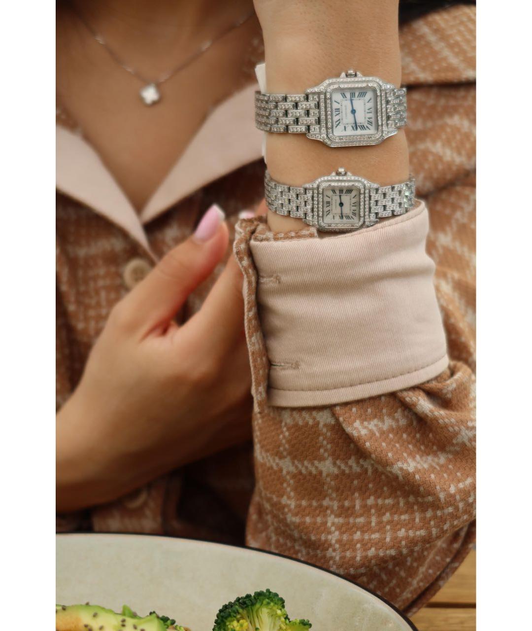 CARTIER Серые металлические часы, фото 5