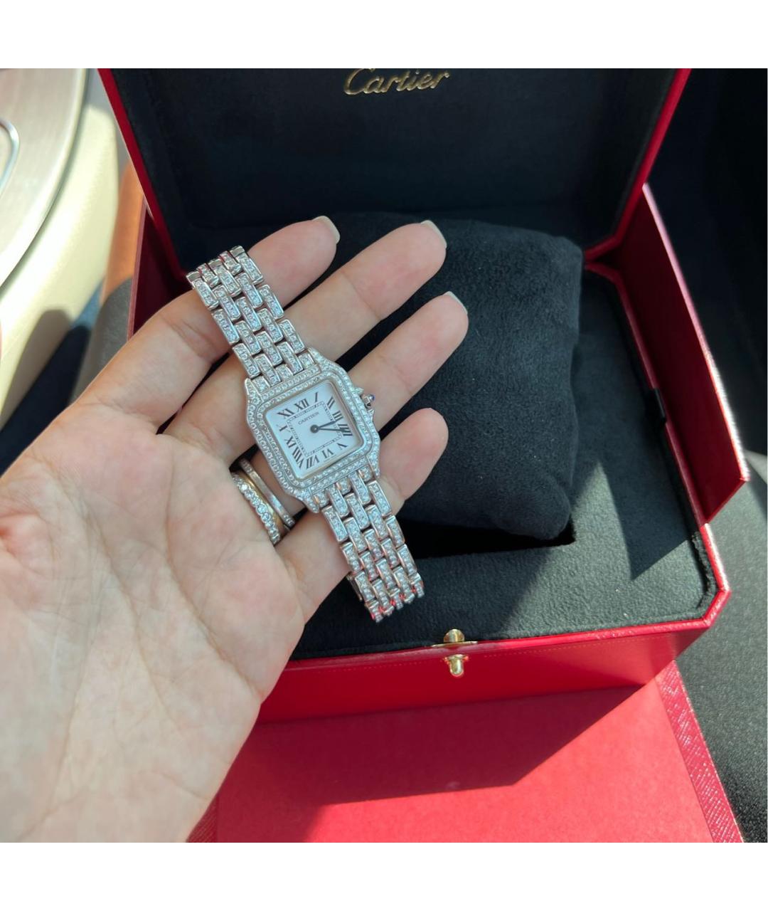 CARTIER Серые металлические часы, фото 4