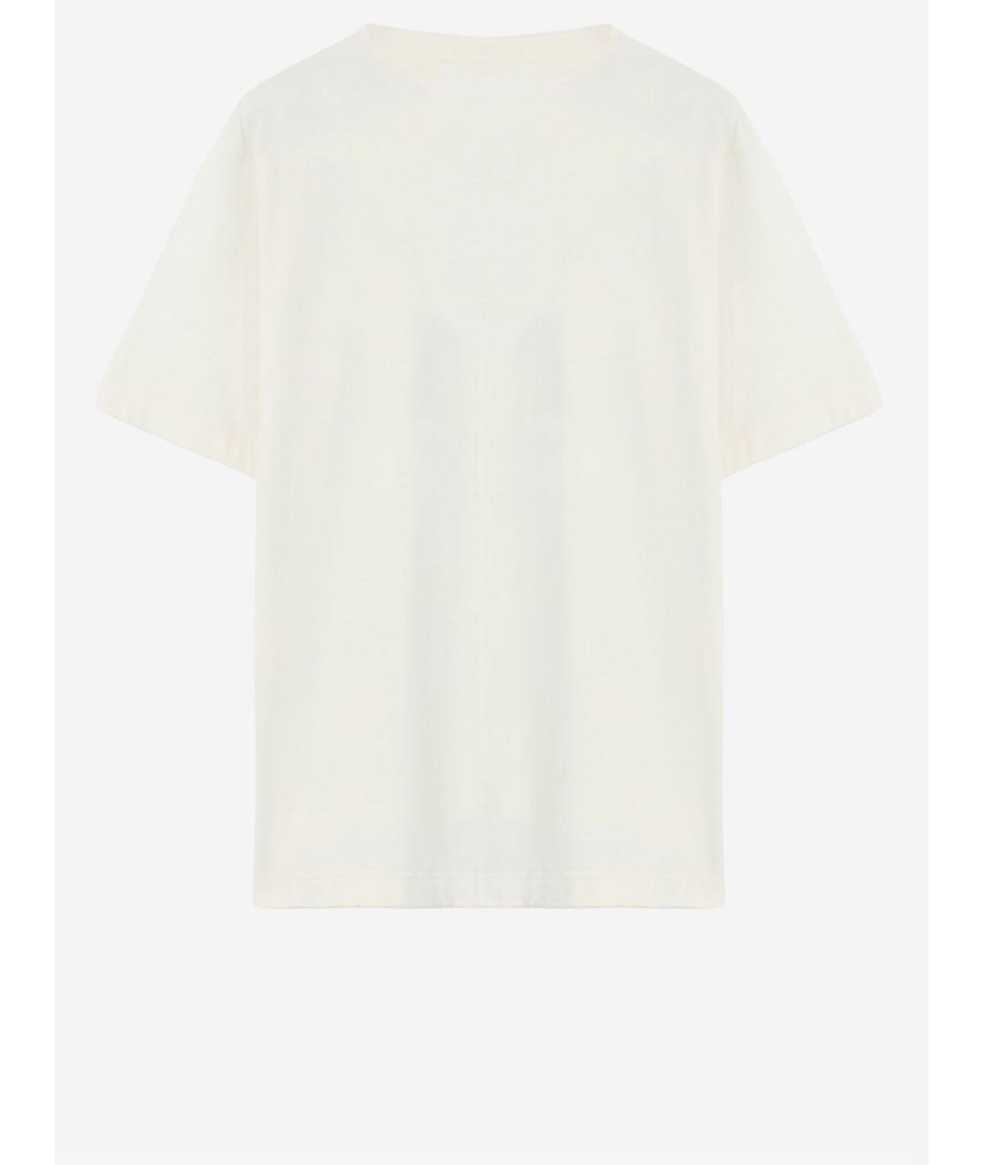 BURBERRY Белая хлопковая футболка, фото 2