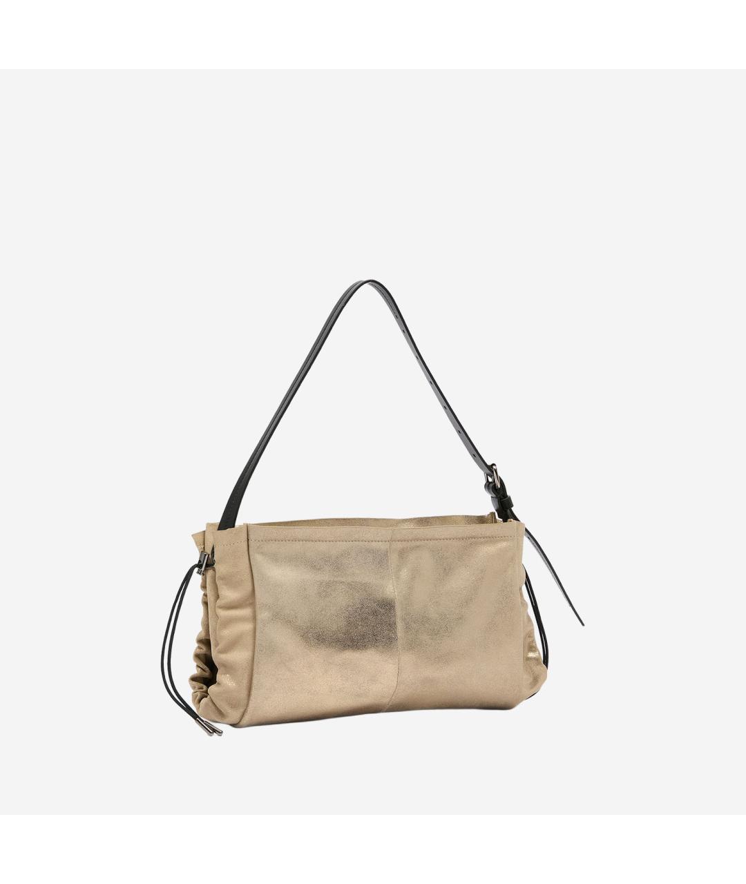 MAISON MARGIELA Золотая кожаная сумка через плечо, фото 2