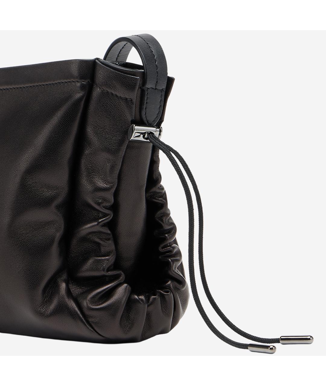 MAISON MARGIELA Черная кожаная сумка через плечо, фото 4