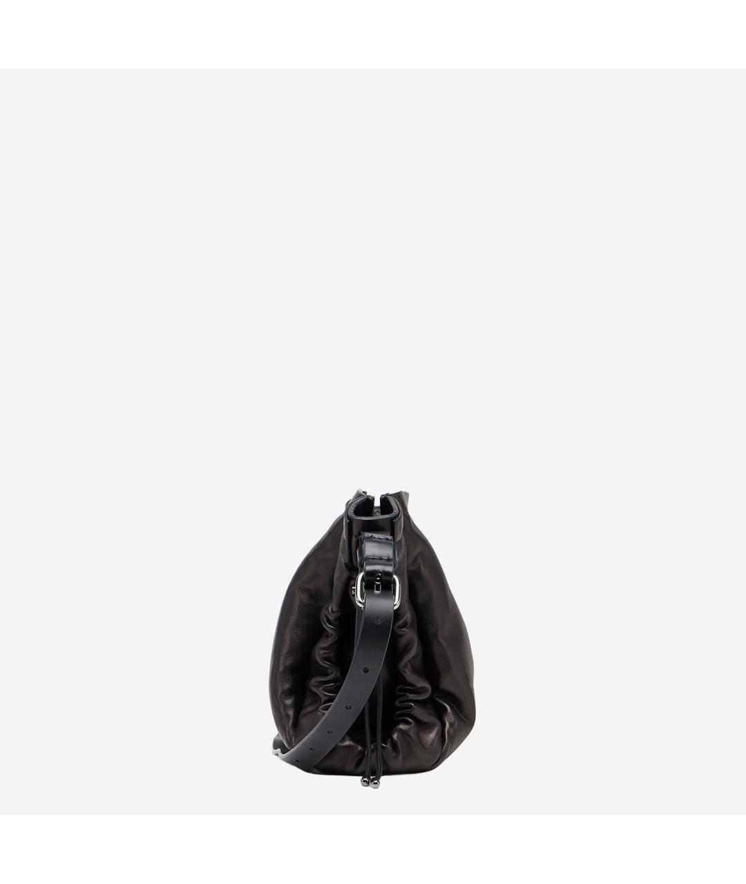 MAISON MARGIELA Черная кожаная сумка через плечо, фото 2