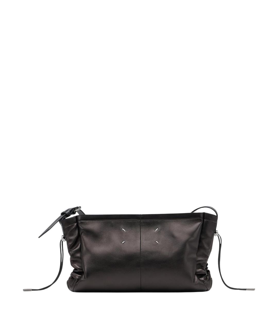 MAISON MARGIELA Черная кожаная сумка через плечо, фото 1