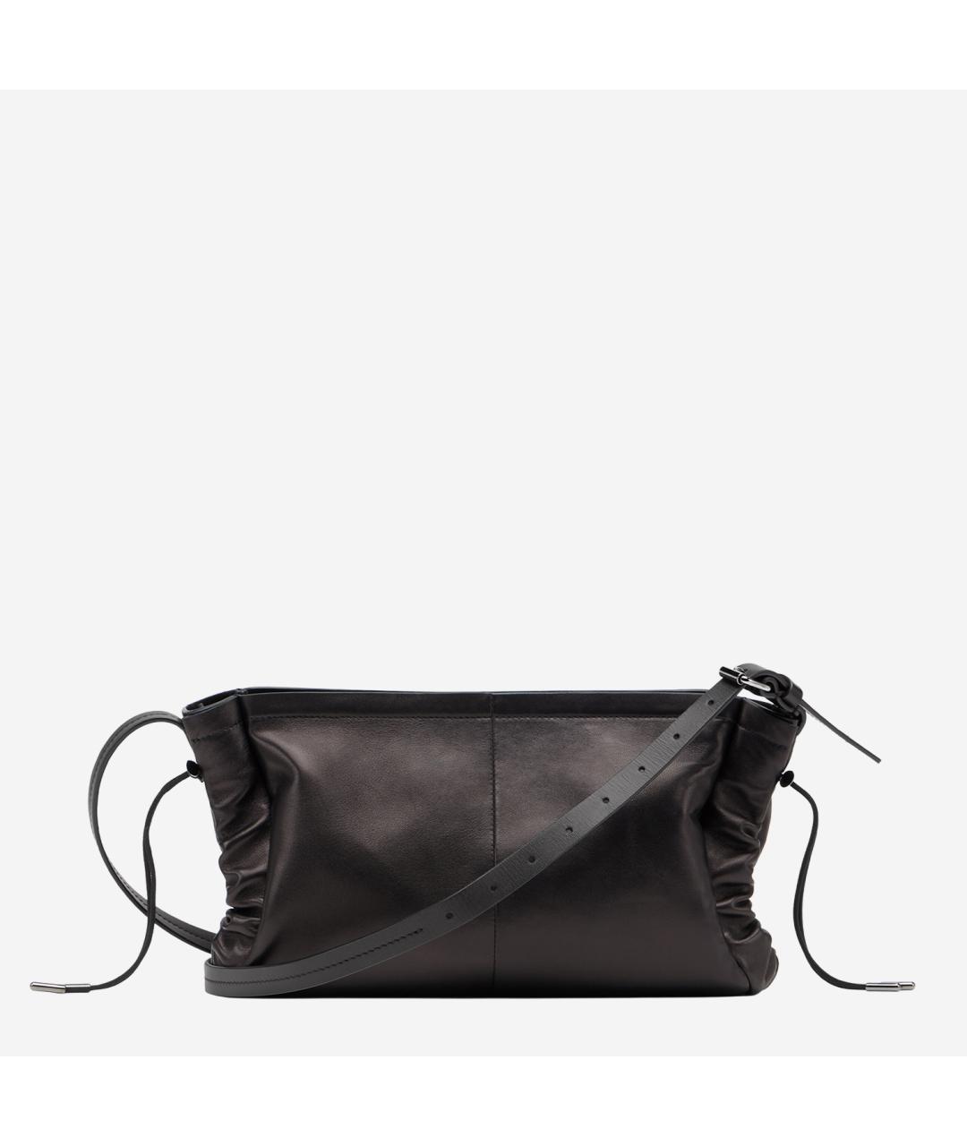 MAISON MARGIELA Черная кожаная сумка через плечо, фото 3