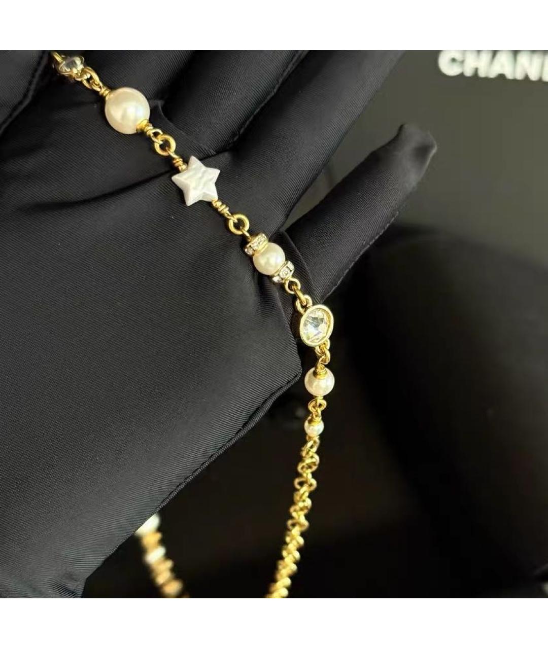 CHANEL Золотое металлическое колье, фото 4