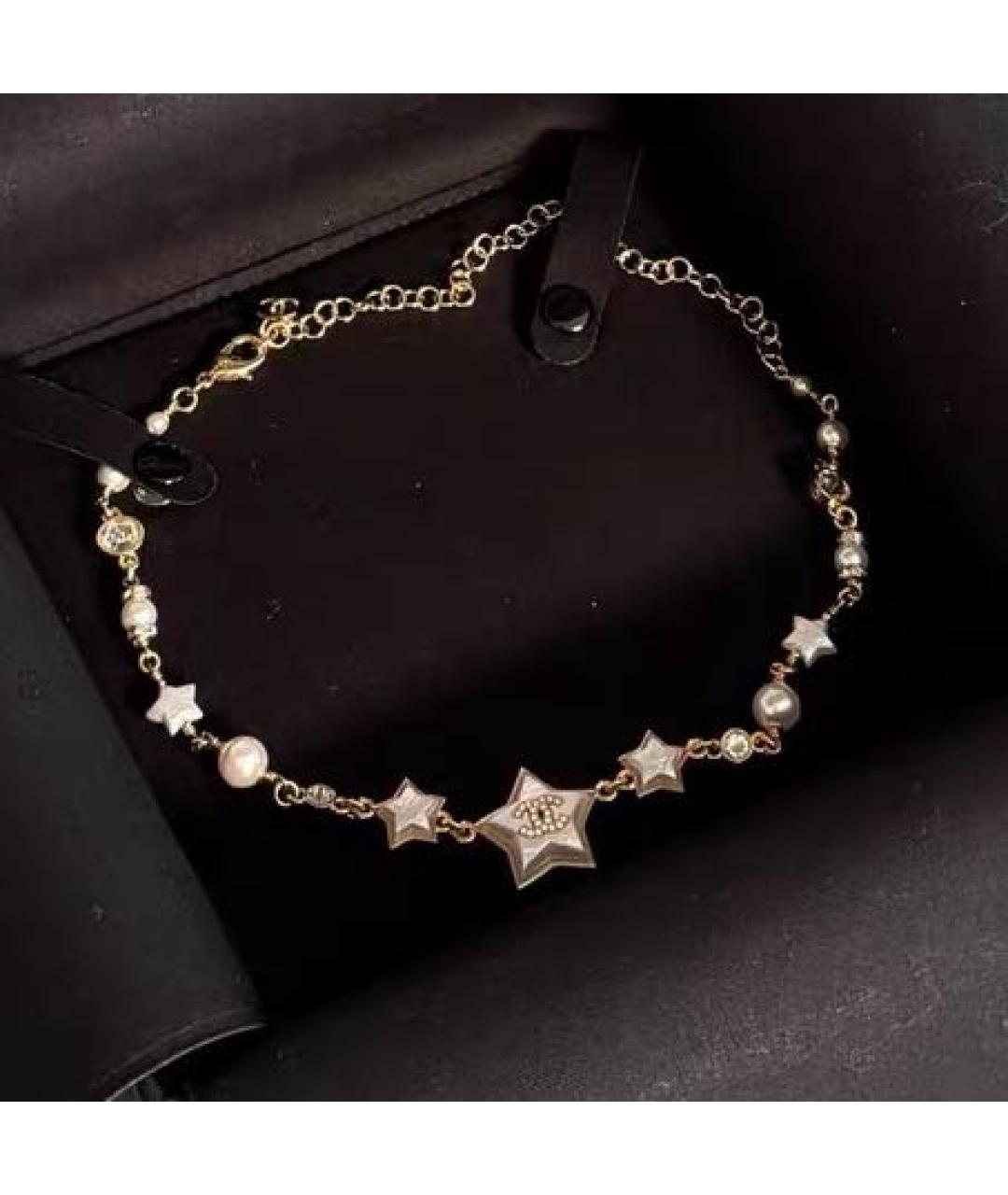 CHANEL Золотое металлическое колье, фото 2