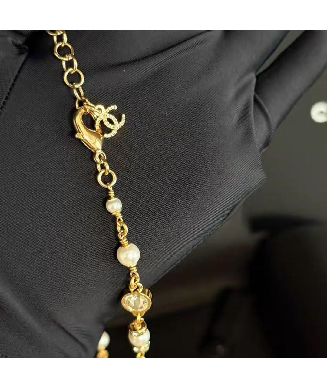CHANEL Золотое металлическое колье, фото 5