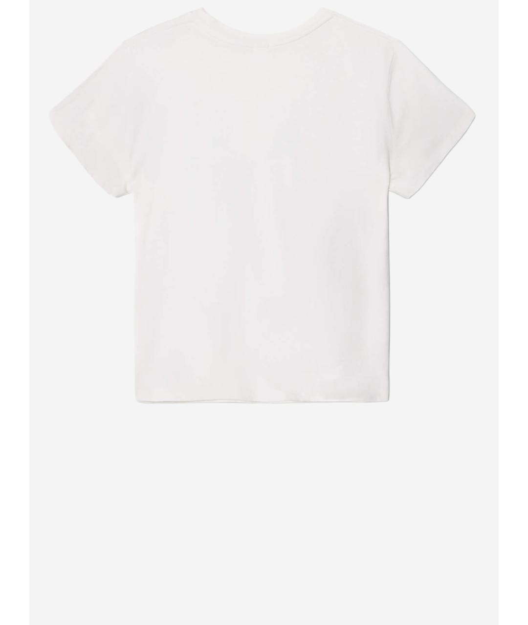 RE/DONE Белая хлопковая футболка, фото 2