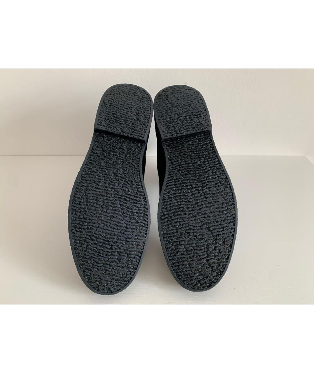 Principe di Bologna Темно-синие кожаные высокие ботинки, фото 5