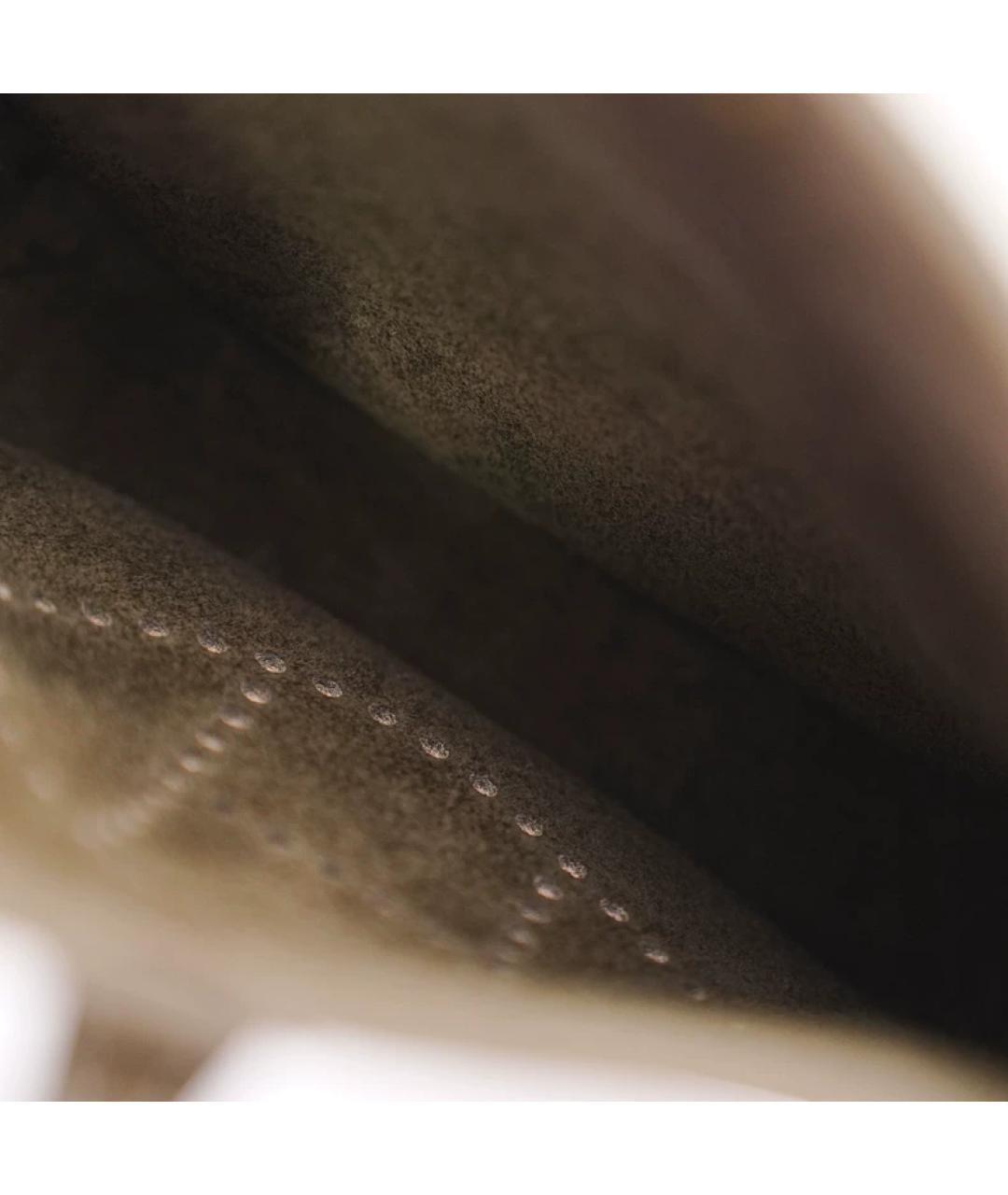 HERMES Хаки кожаная сумка через плечо, фото 8