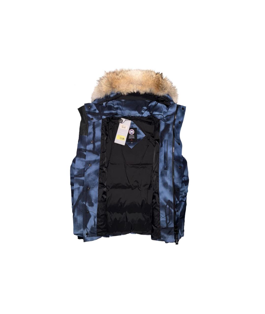 CANADA GOOSE Темно-синяя полиэстеровая парка, фото 2