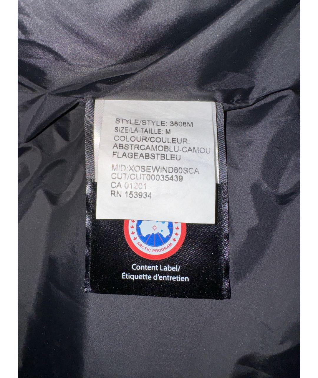 CANADA GOOSE Темно-синяя полиэстеровая парка, фото 5